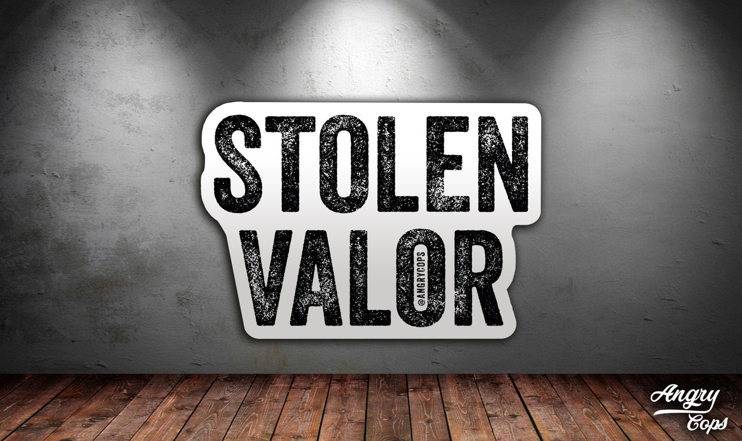 Stolen Valor Sticker