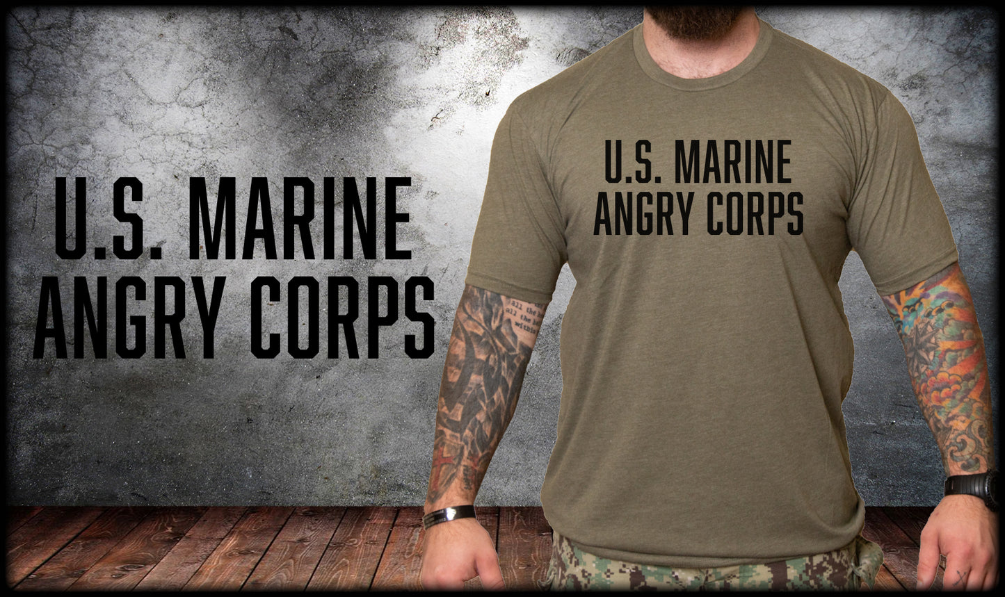 US Marine Angry Corps PT Shirt