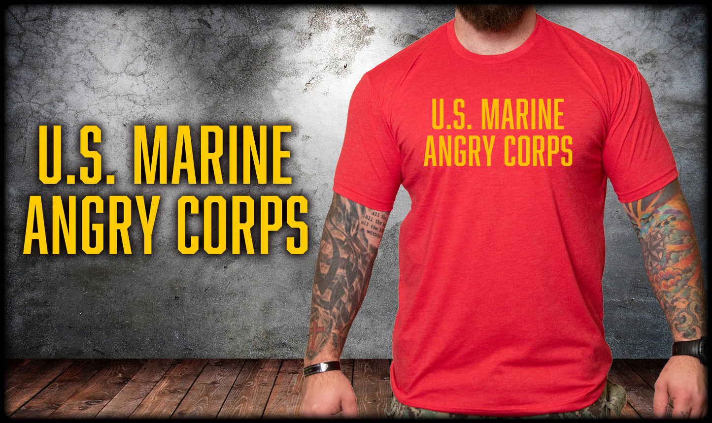 US Marine Angry Corps PT Shirt